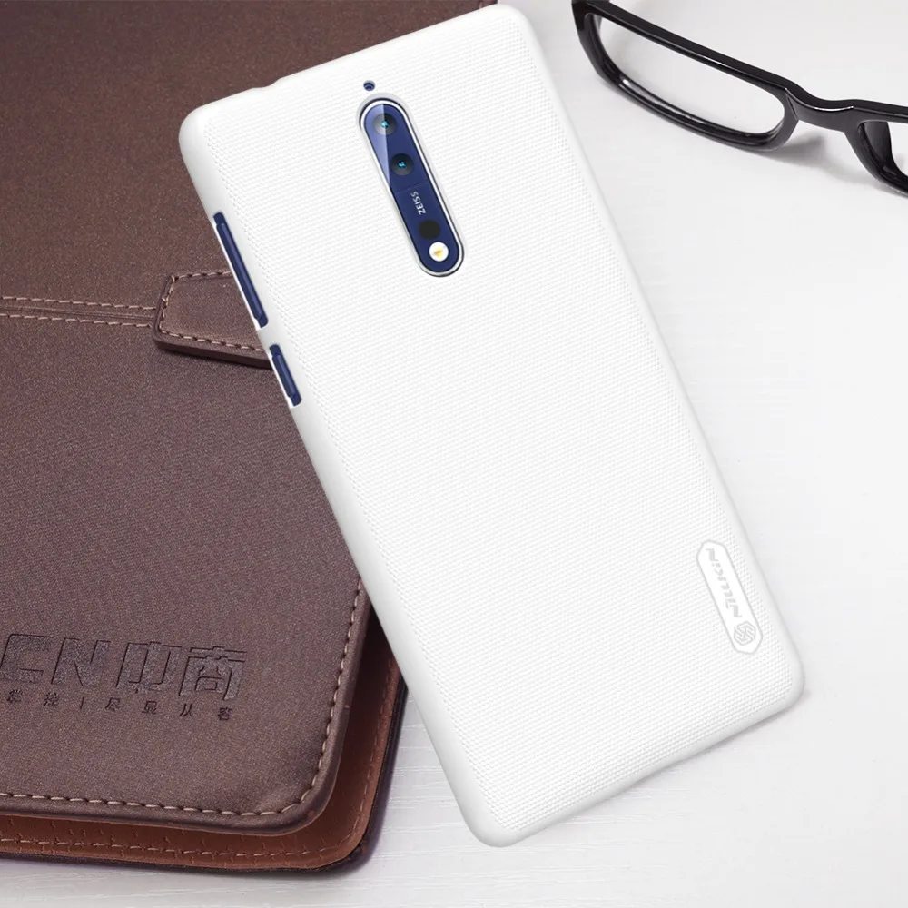 Для Nokia 5 Nokia 6 Nokia 7 чехол Nillkin Супер Матовый Жесткий Пластиковый ПК задняя крышка с защитой экрана для Nokia 8 чехол