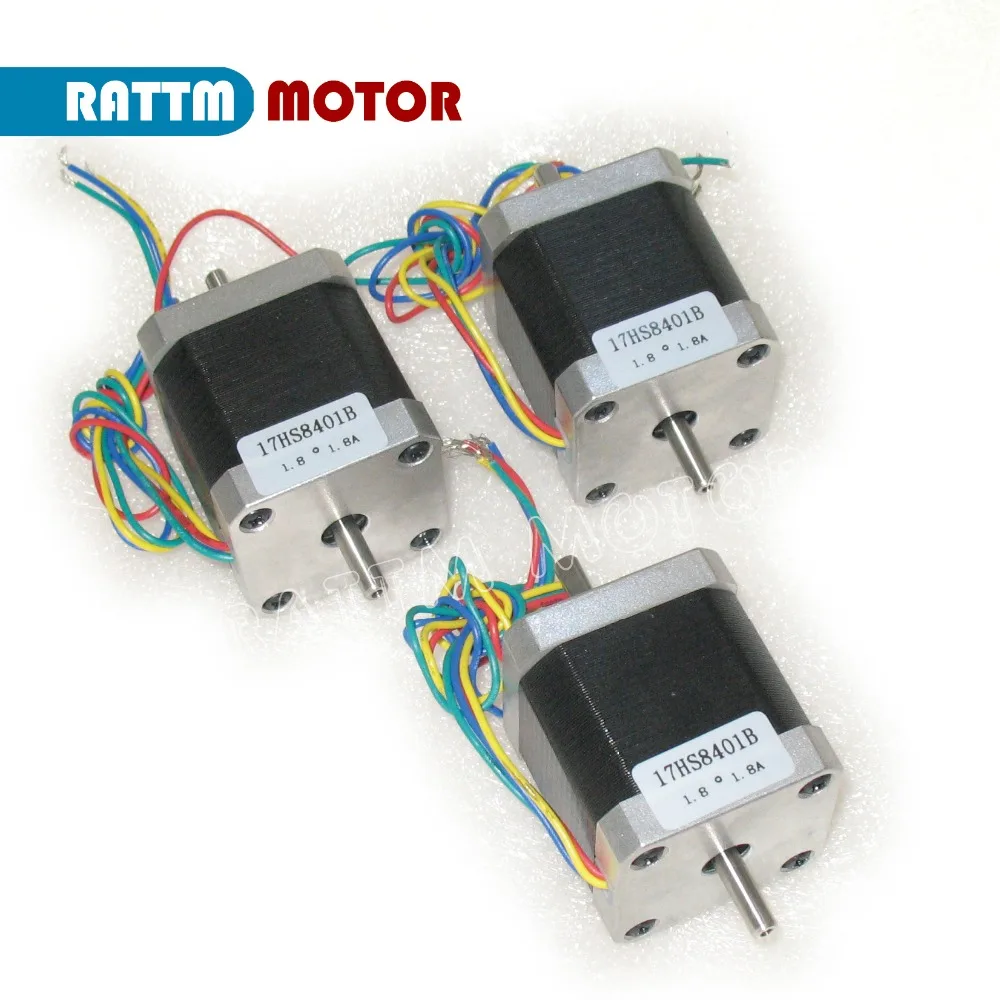 

3pcs Nema17 CNC stepper motor (Dual shaft) 78 Oz-in/48mm stepping motor/1.8A CNC Robot 3D, I3Reprap Printer