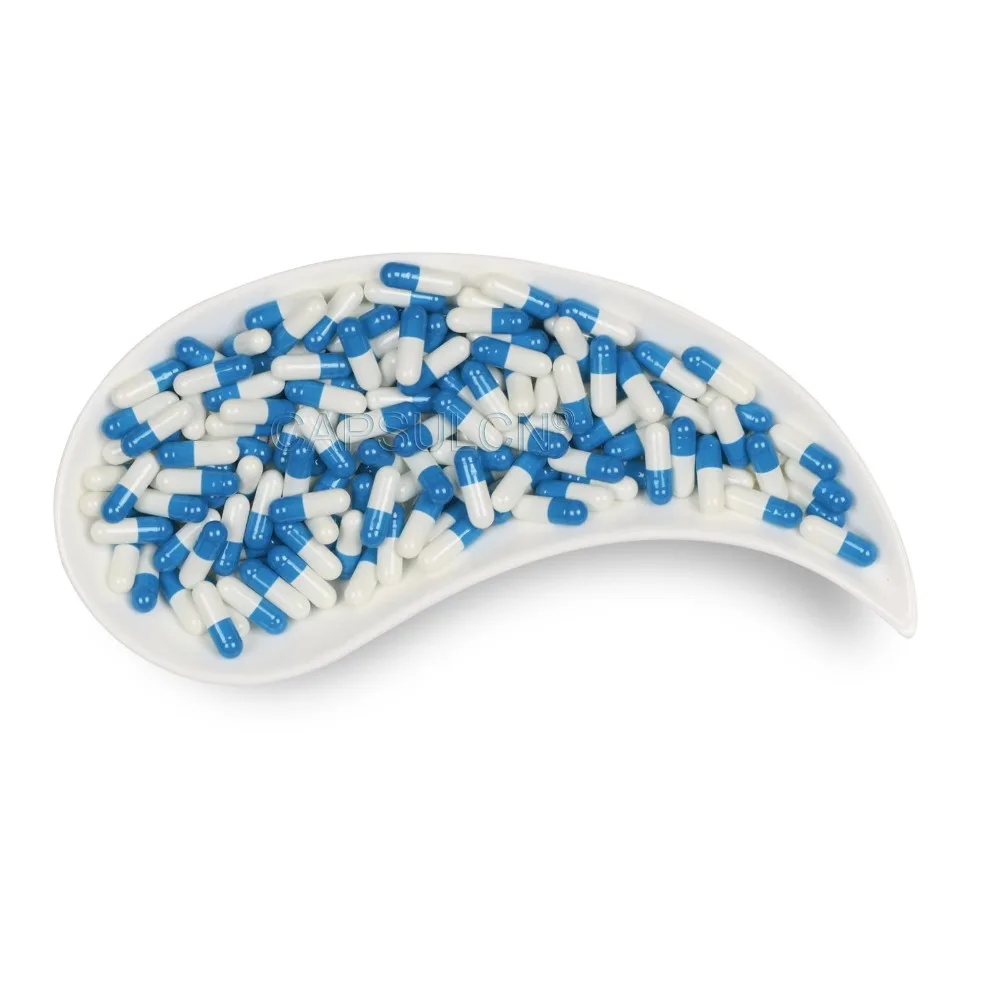 5000 штук/Размер коробки 00 Пустые Соединенные желатиновые крышки sules колпачок