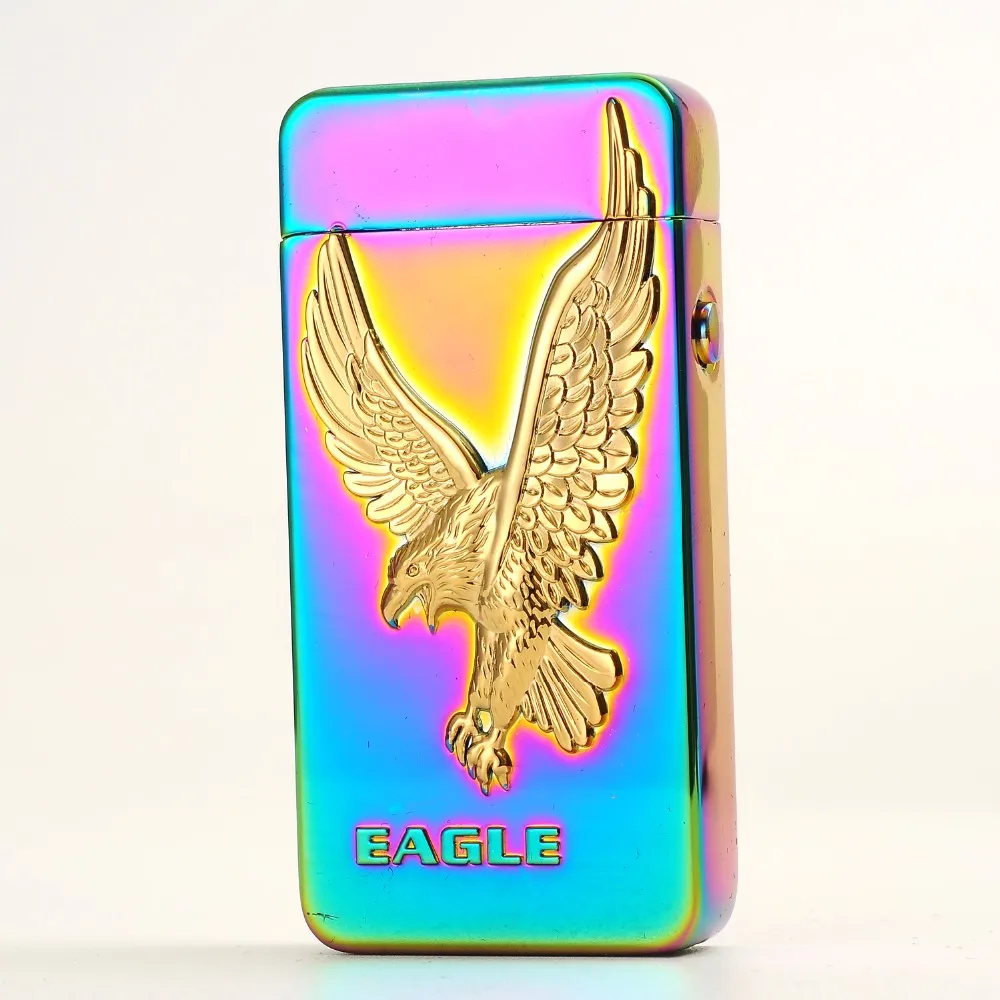 Pull Тип Usb зарядка электрическая двойная дуга плазменный Дым Зажигалка, подходит для дыма курильщика