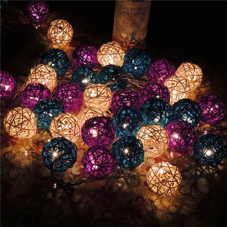 Beautiful party creative Chrismas indoor string lights garland lamp 4M AC220V ball Pendant for tree decoration | Лампы и освещение