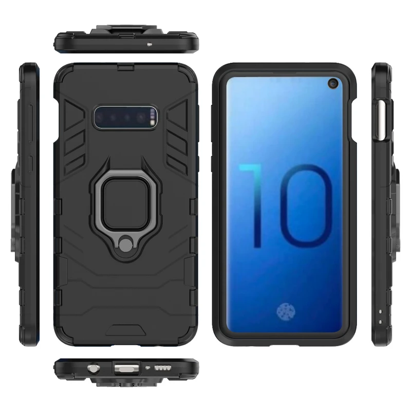 Кольцо металлический противоударный чехол для телефона samsung S10E S10Lite армированный