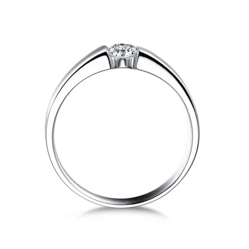 Косынка мужской 925 Серебряное кольцо комплект 0.6ct AAAAA CZ Diamant заниматься Для мужчин
