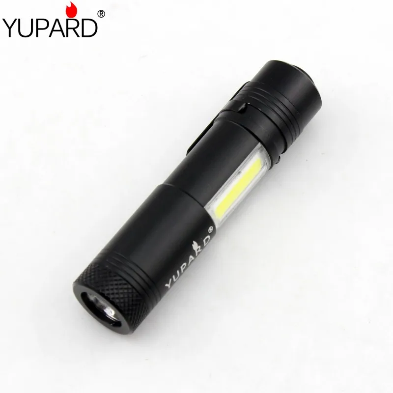 

Q5+COB flashlight Mini pocket ultra bright waterproof handheld flashlight pen buckle portable emergency working light AA battery