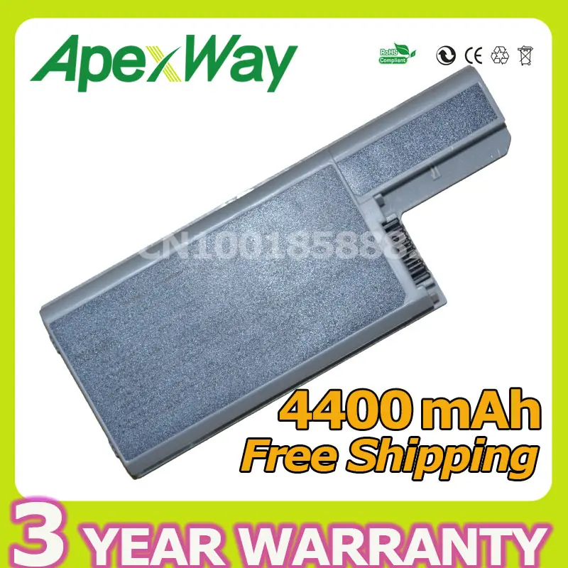 Аккумулятор Apexway для ноутбука Dell Latitude D531 D531N D820 D830 L310-9122 312-0393 312-0394 451-10326 451-10327 CF623 |