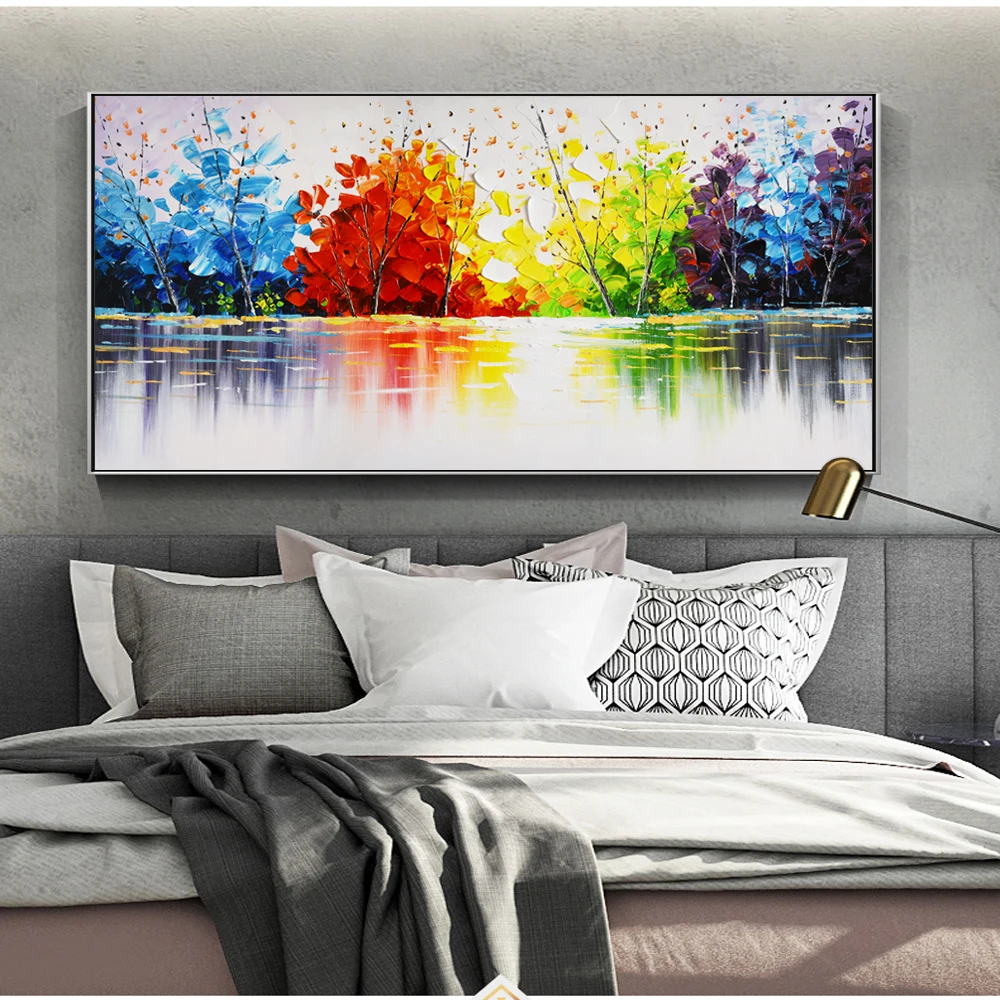 

Abstract Wall Art Oil Paintings Print On Canvas Modern Landscape Wall Posters And Prints Decorative Canvas Prints For Bed Room