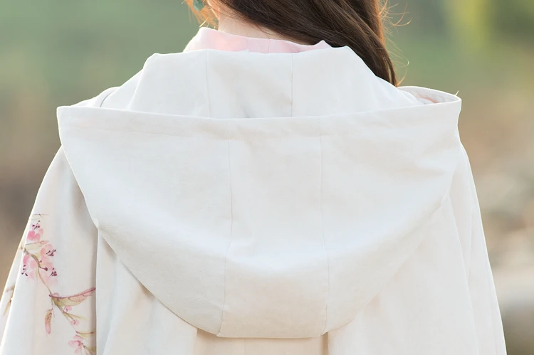 Mori Girls, весна и осень, китайский стиль, ретро Рисунок, куртка Hanfu, Женский Короткий плащ, старина, народная, на заказ, винтажная шаль