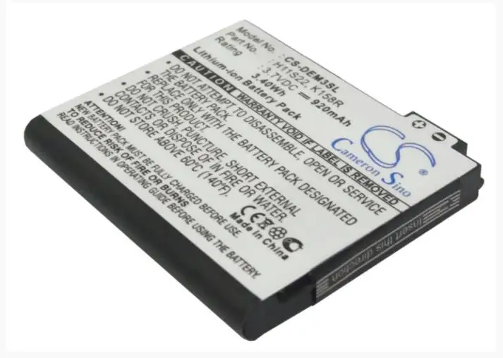 Аккумулятор Cameron Sino 920 мАч для DELL Aero Mini 3 3T1 V01B V02B D986R H11B01B H11S22 K158R OK158R Mobile аккумулятор