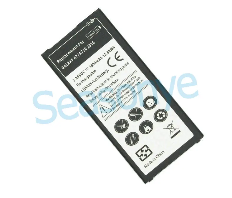 1x 3600mAh / 13.86Wh Заменяемая аккумуляторная батарея EB-BA710ABE для Samsung Galaxy A7 2016 года A710 A710F A7100 A7109 + Код отслеживания.