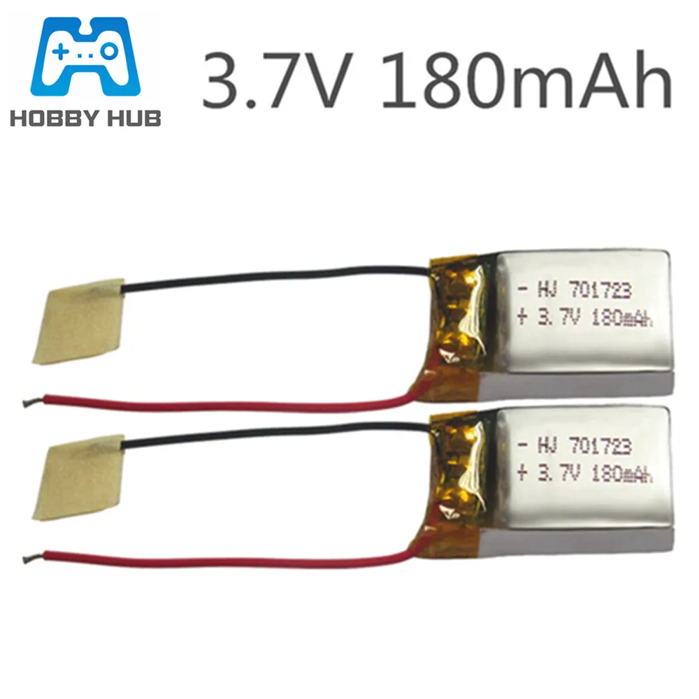 Аккумулятор Lipo для Syma S107G S109G S111G, 3,7 в, 180 мАч, 2 шт.