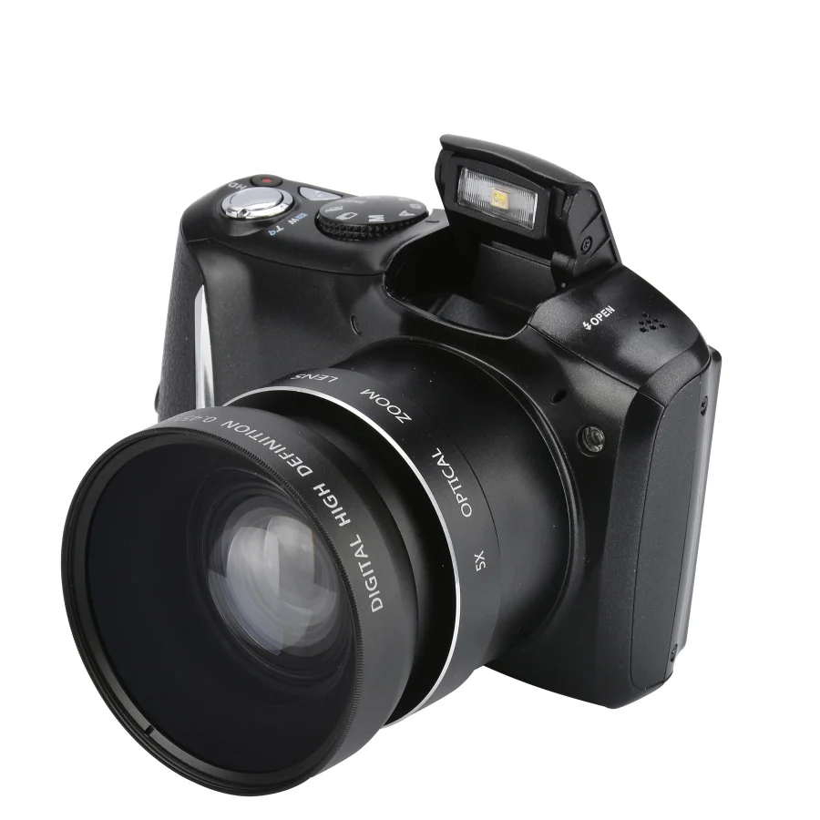 Цифровая камера компактная фотокамера 16MP 720P HD видео фиксированный фокус оптический зум 2," экран