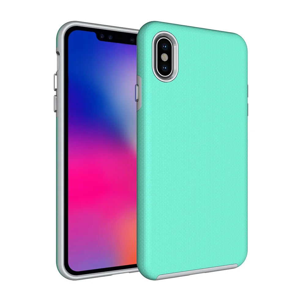 Для iPhone 11 Pro Max X XS Чехол-Броня TPU+ PC двухслойный противоударный чехол для телефона XR 5S 6S 6 7 8 Plus прочный нескользящий чехол