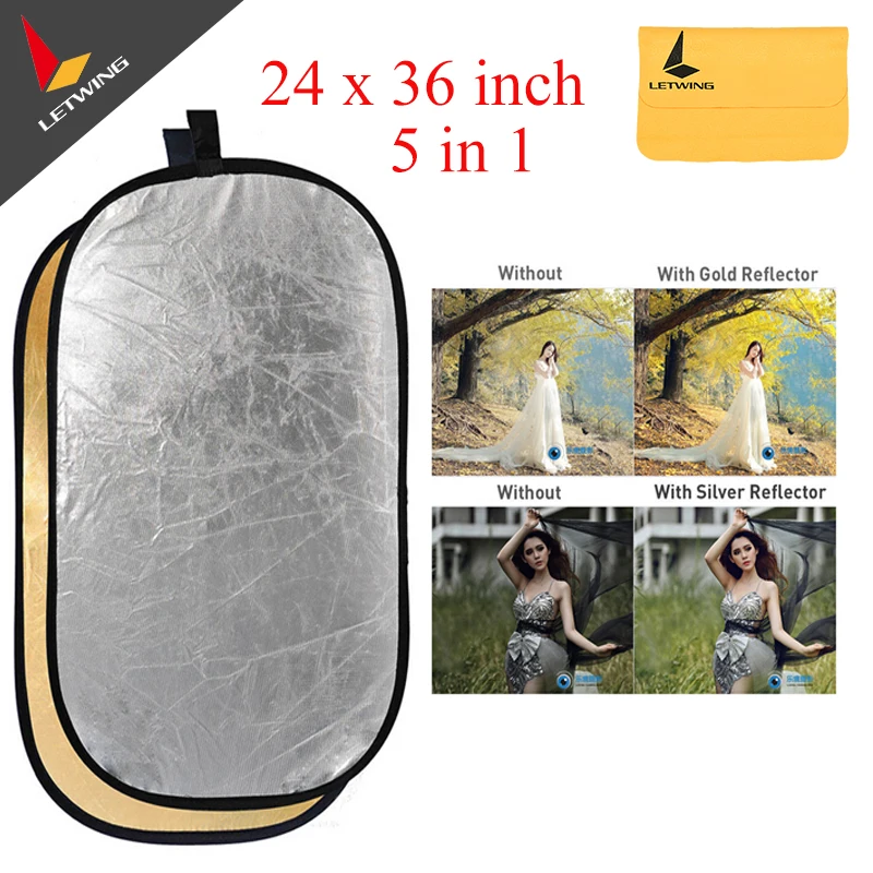Портативный складной отражатель света Godox 24x36 дюймов 2 в 1 для фотостудии Dsic 60x90 см