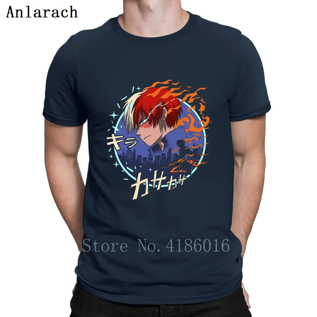 Mha Todoroki T Shirt Latest High Quality Top Summer Custom Tshirt Websites O Neck Letters Character | Мужская одежда