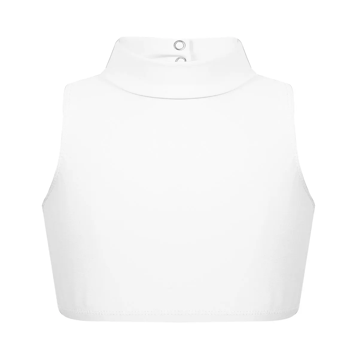 Ivory IIXPIN, детский топ на бретелях для танцев, балета, укороченный топ без рукавов с вырезом крест-накрест на спине, топы для балета, спортивный бюстгальтер - Цвет: Ivory