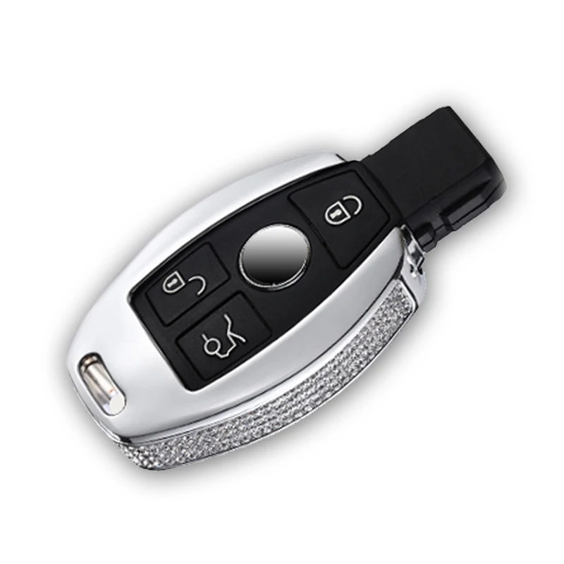 Сплав цинка ключа автомобиля чехол для Mercedes Benz W203 W211 W204 W205 W212 CES GLA AMG CLK ML SLK брелок