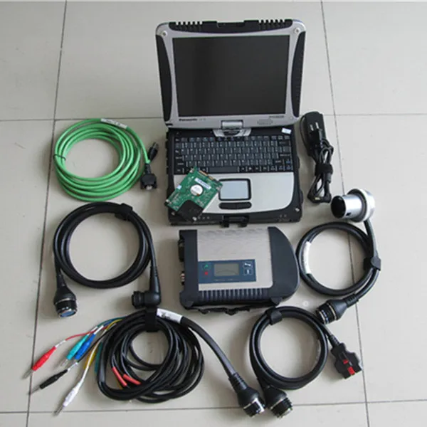 CF19 + MB Star C4 SD Connect V ediam/DTS HDD X etry диагностики Системы компактный 4 мультиплексор для