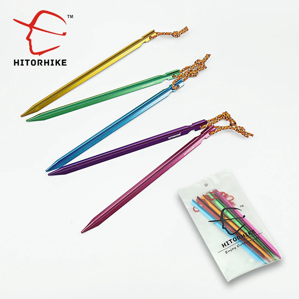 10 шт./лот палатка колышка синий/зеленый/оранжевый/красный/розовый 23 см