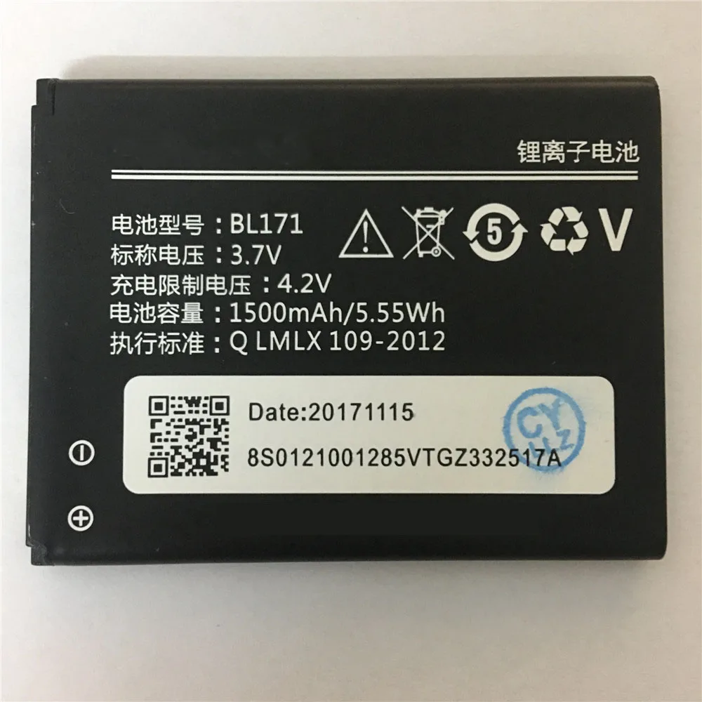 3 7 V 1500mAh BL171 батарея мобильного телефона для Lenovo a319 A356 A368 A370e A376 A60 A65 A500 A390