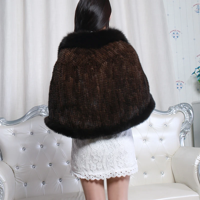 Новая шуба из натурального Лисьего меха вязаная шапка норка с отложным