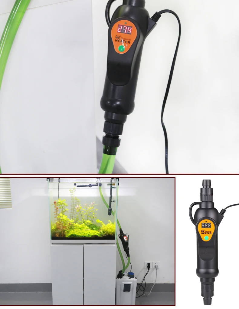 Sunsun EH-300 EH-500 110 v/220 v аквариум с регулируемой температурой Внешний Нагреватель