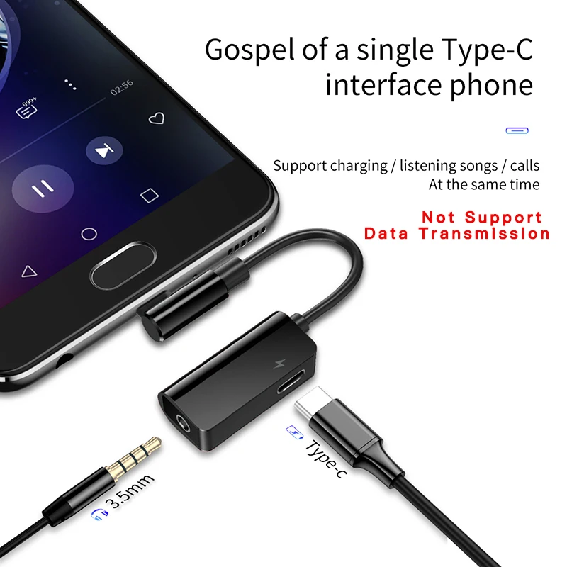 Baseus USB C адаптер типа OTG C до 3,5 мм разъем type-c Aux аудио разъем для Xiao mi Red mi Note 7 mi 9 huawei mate 30 P30 P20 Pro