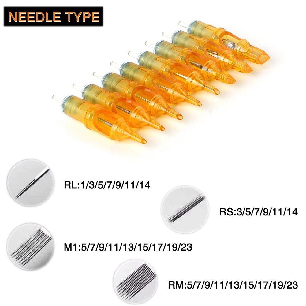 10 шт. профессиональная полупостоянная татуировка на брови картридж ручка RL RM M1 RS