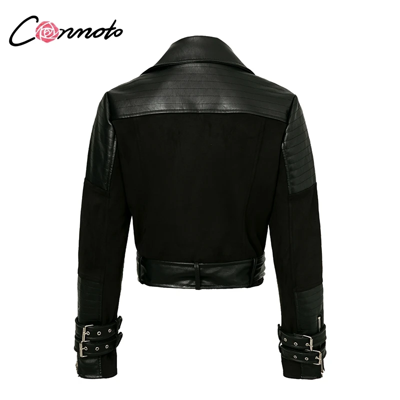 Куртка Conmoto из искусственной и замшевой кожи на молнии женская зимняя куртка с