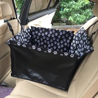 waterproof pet car seat pad travel puppy dogs cat safe basket car trunk rear back protector carrying cage with safety belt case