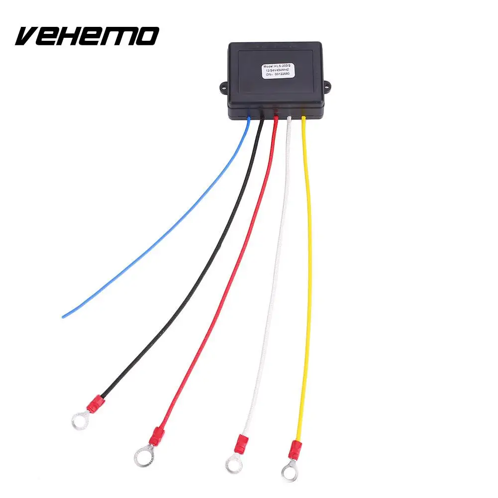 VEHEMO Universal Car Wireless Electric Winch Controller Kit Receiver 434MHz with Remote Control System Accessories | Автомобили и