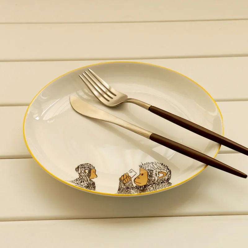 Высококачественные 8 дюймовые блюда и тарелки для западного стейка керамические