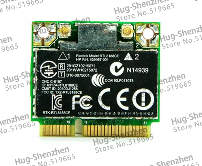 Высокое качество RTL8188CE Half Mini PCI E беспроводная карта для HP Pavilion wireless N WiFi 802 11 b/g/n 640926