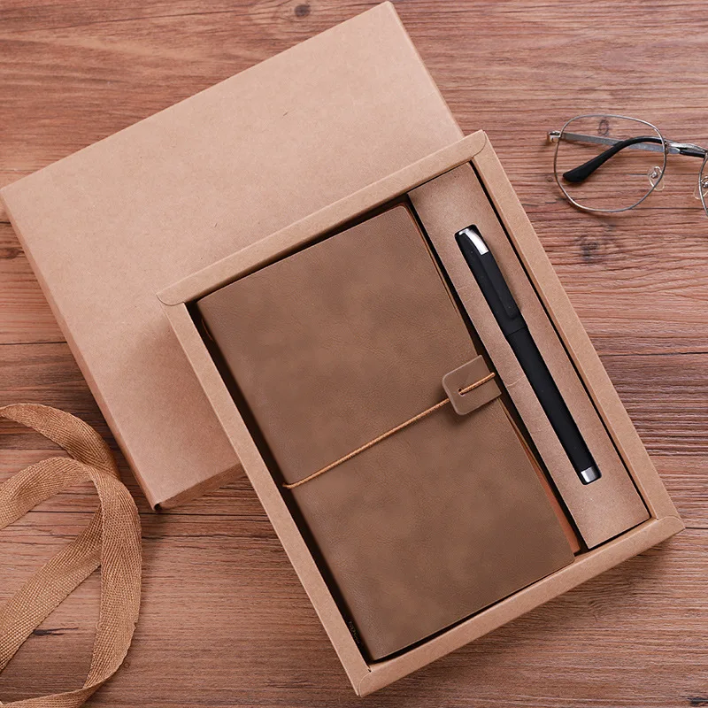 Кожаный чехол для блокнота A6 в винтажном стиле ноутбука с кармашком карт