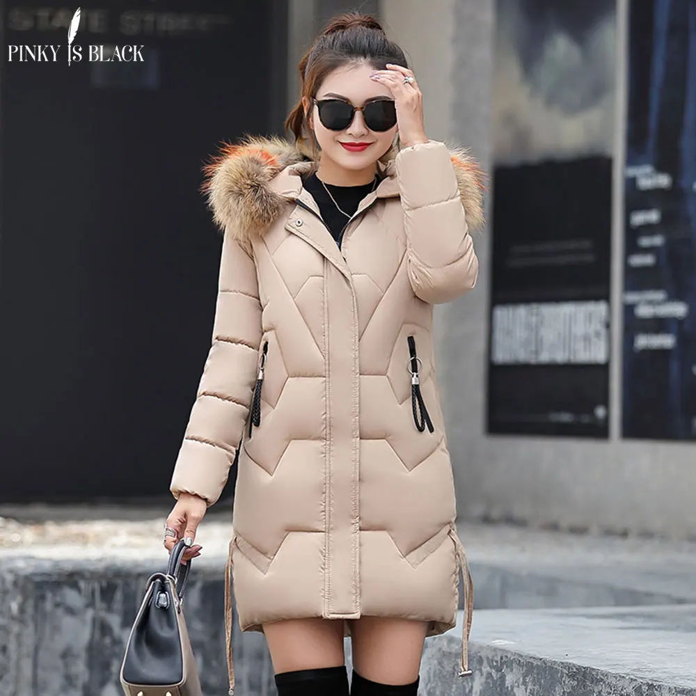 PinkyIsblack 2019 Высококачественная зимняя куртка с хлопковой подкладкой Женская