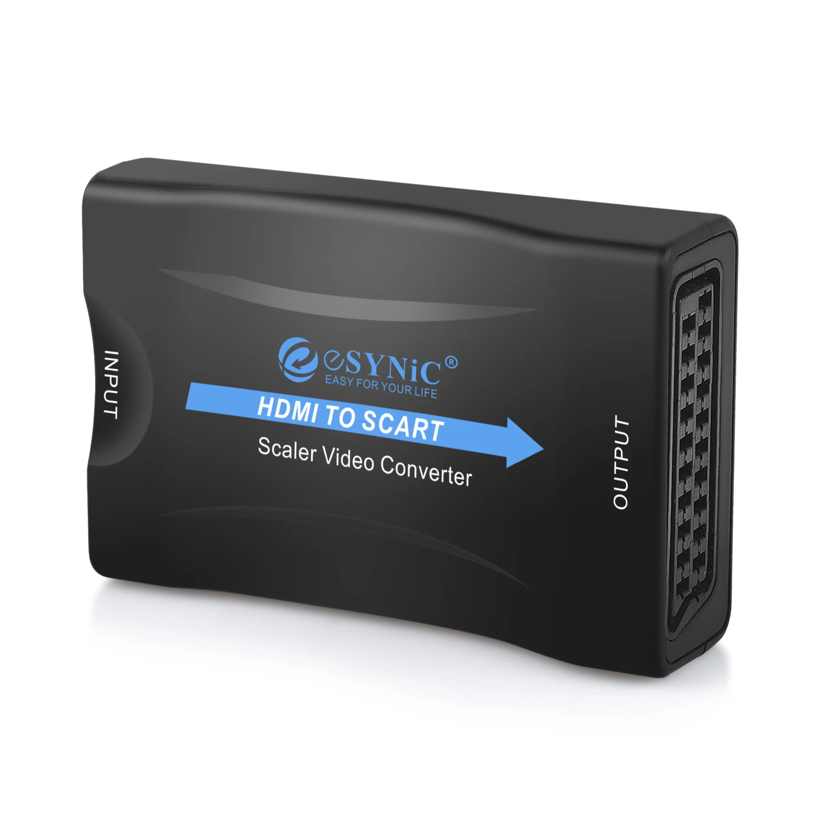 ESYNiC 1080P HDMI конвертер SCART Поддержка NTSC PAL высококлассный адаптер сигнала для HD tv DVD