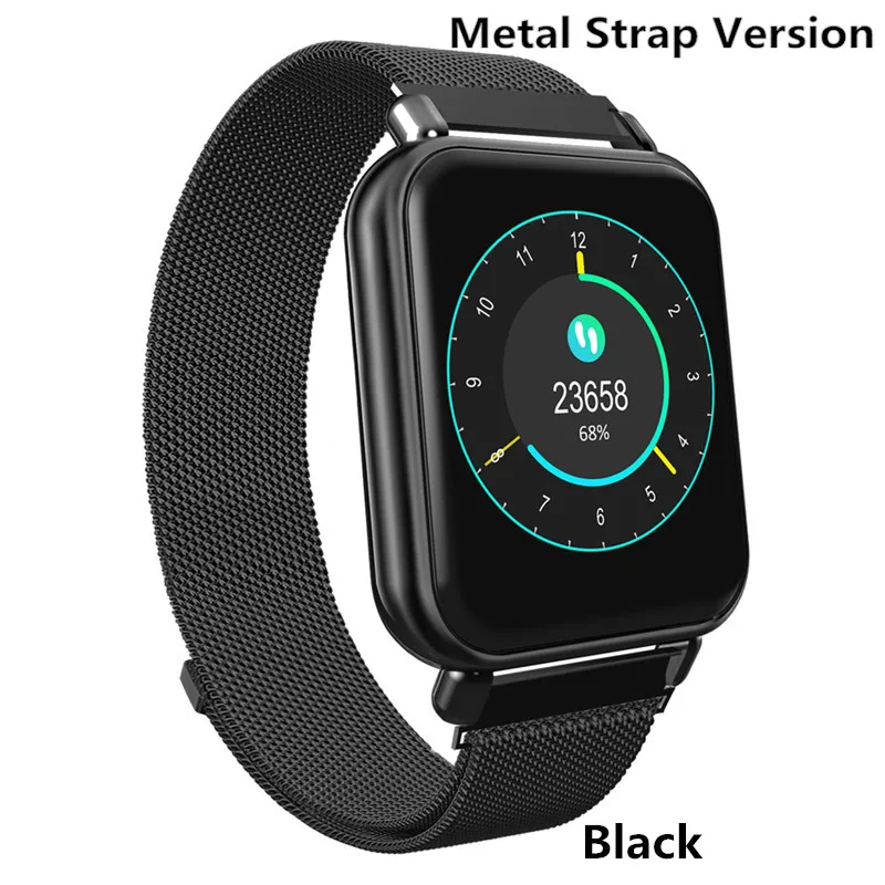 metal black Y6 Pro, умный Браслет, пульсометр, измеритель артериального давления, кислородный монитор, умные часы, IP67, водонепроницаемые, мульти спортивные, фитнес-трекер, браслет - Цвет: metal black