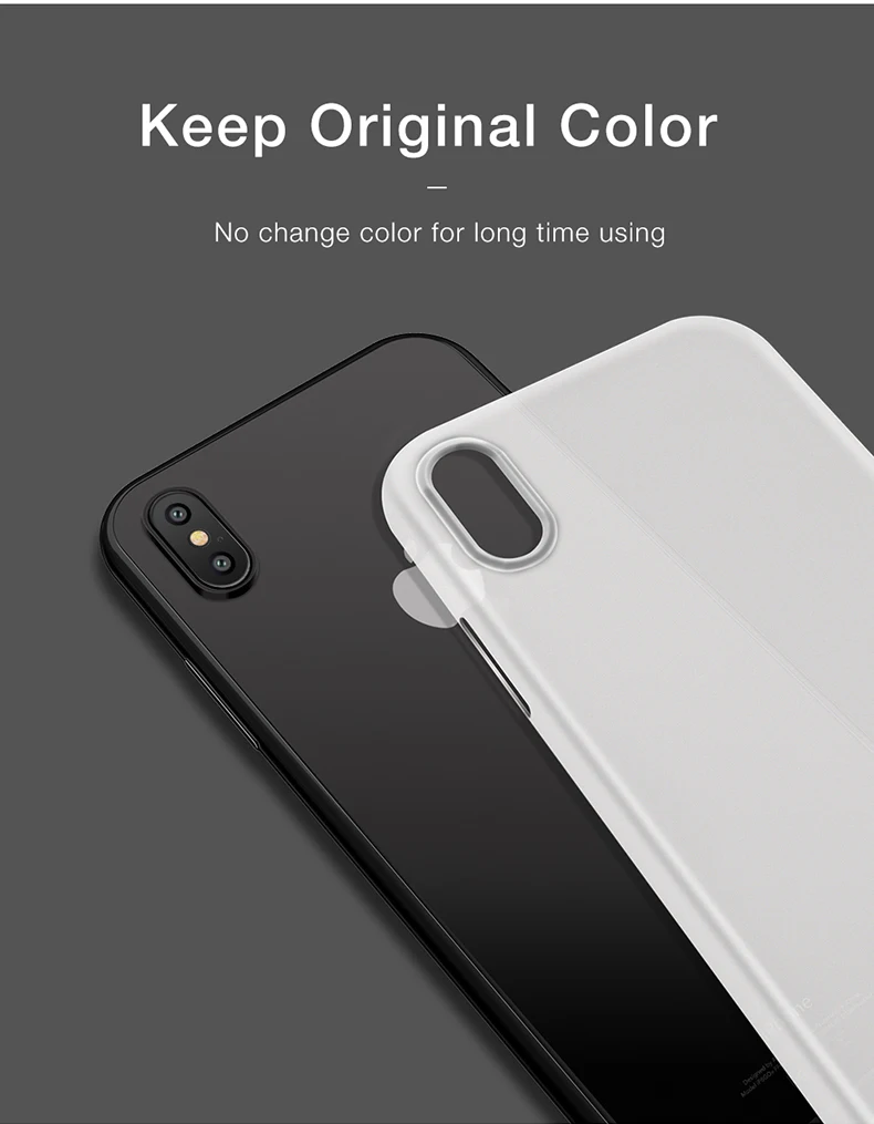 Cafele матовый чехол для телефона для Apple iPhone X чехол PP материал анти-отпечатков пальцев Ультра-тонкий 0,4 мм PP чехол для iPhone X