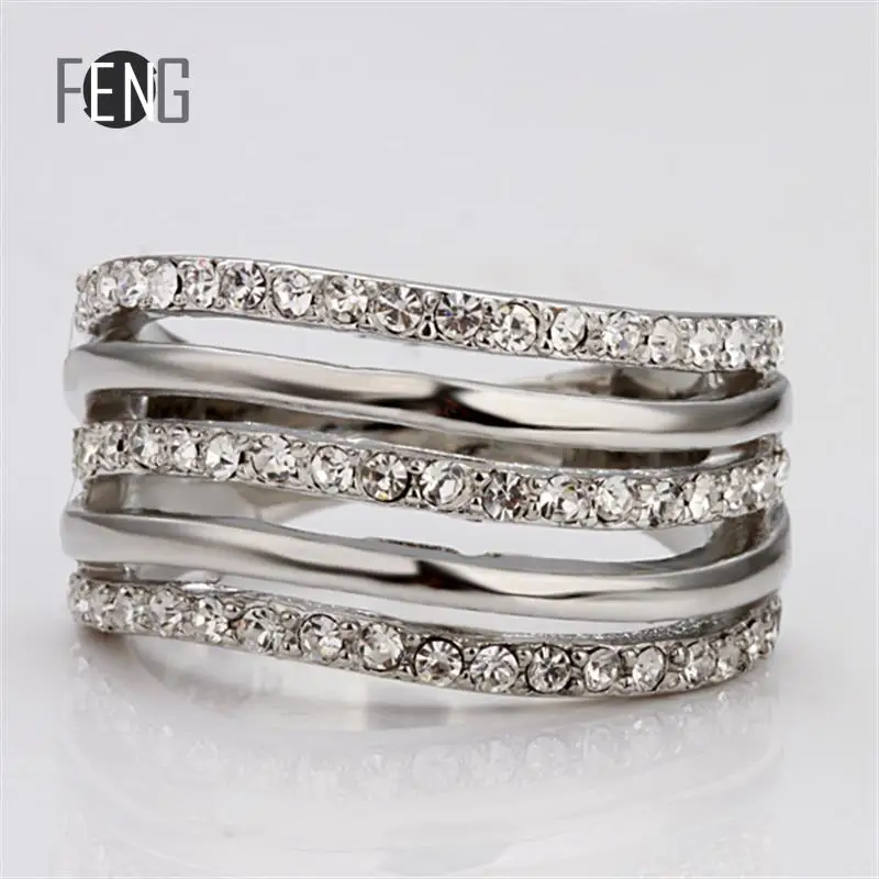 R067 Wholesale High QualityNickle Free Antiallergic New Fashion Jewelry 18K Real Gold Plated Ring For Women Shipping | Украшения и