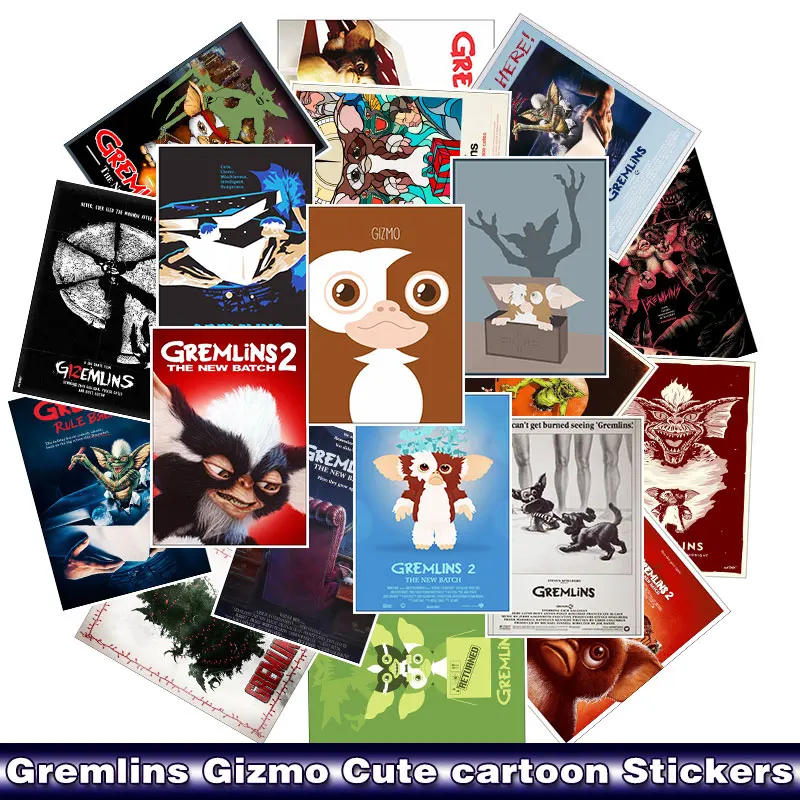 25 ⑤ упак. Gremlins Gizmo граффити милые Мультяшные игрушки наклейки для багажа Мото