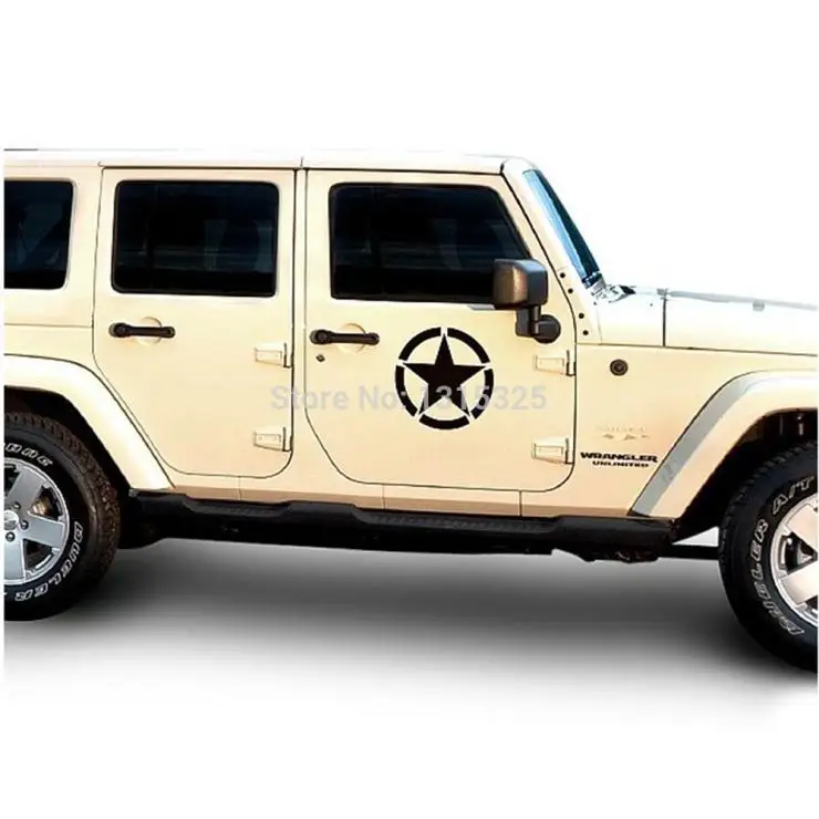 Наклейка в виде звезды армии США НАКЛЕЙКА НА ВЕСЬ кузов автомобиля для JEEP Toyota Ford