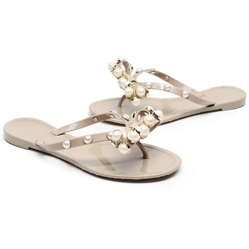 HEE GRAND/Новинка летние пляжные вьетнамки женские шлепанцы на плоской платформе