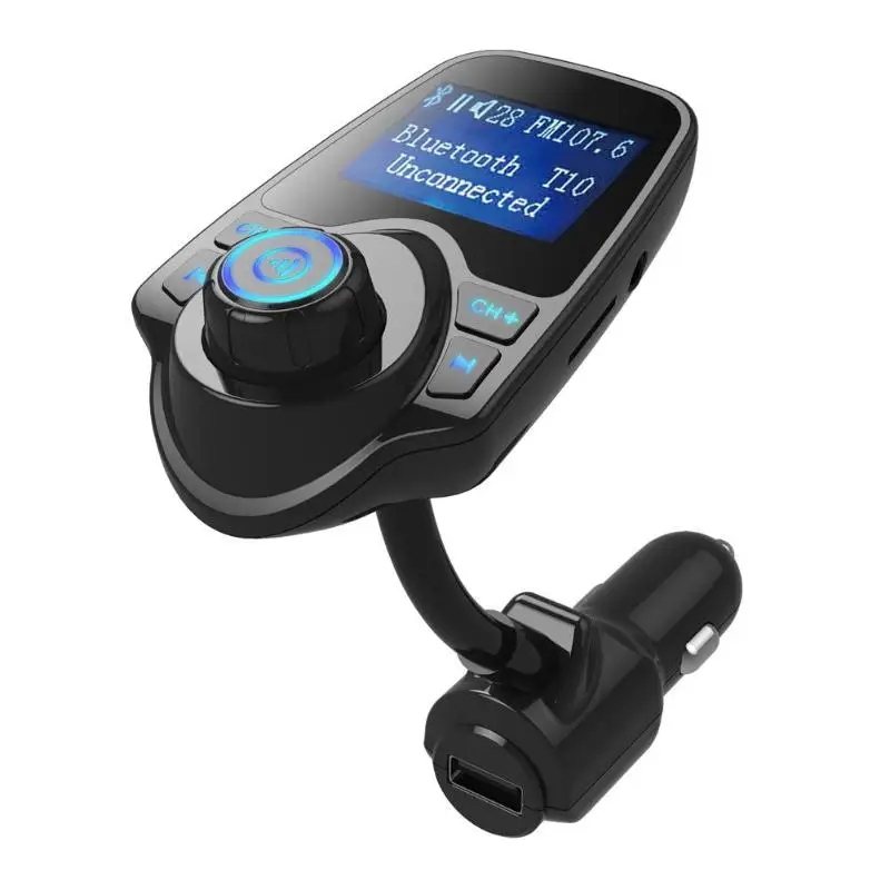 Bluetooth автомобильный fm-передатчик беспроводной радио адаптер USB зарядное устройство mp3-плеер