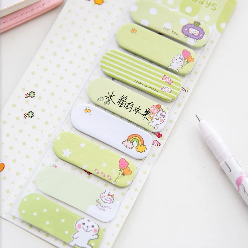 Kawaii блокноты для записей липкий блокнот для заметок милые наклейки для девочек Скрапбукинг мультфильм Nota De Papel канцелярские принадлежности с изображением кролика Papeleria