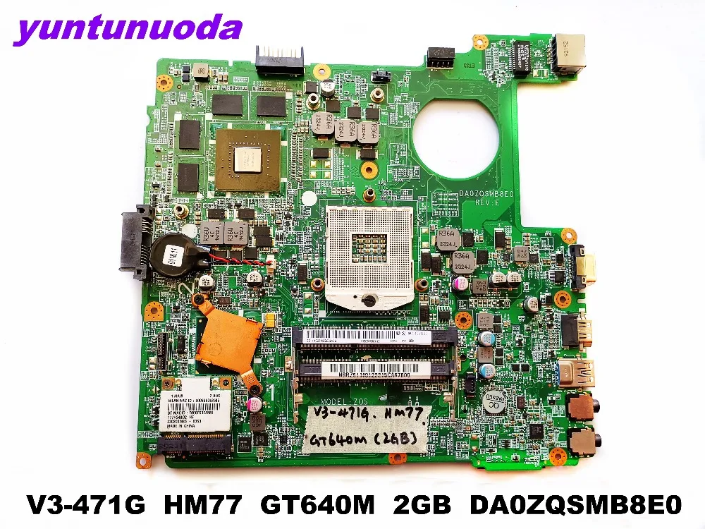 Оригинальная материнская плата для ноутбука ACER V3 471G HM77 GT640M 2 Гб DA0ZQSMB8E0