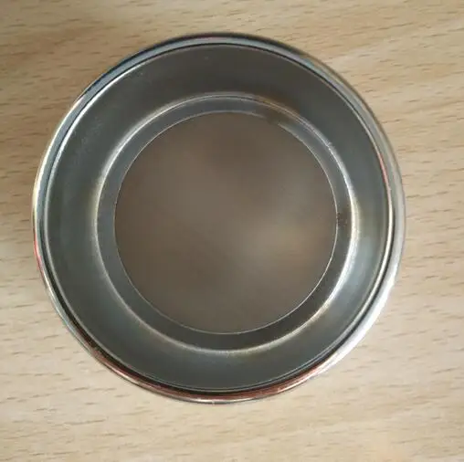 Дешевое стандартное тестовое сито 6 см * 3 см/хромированная рама + сетка из