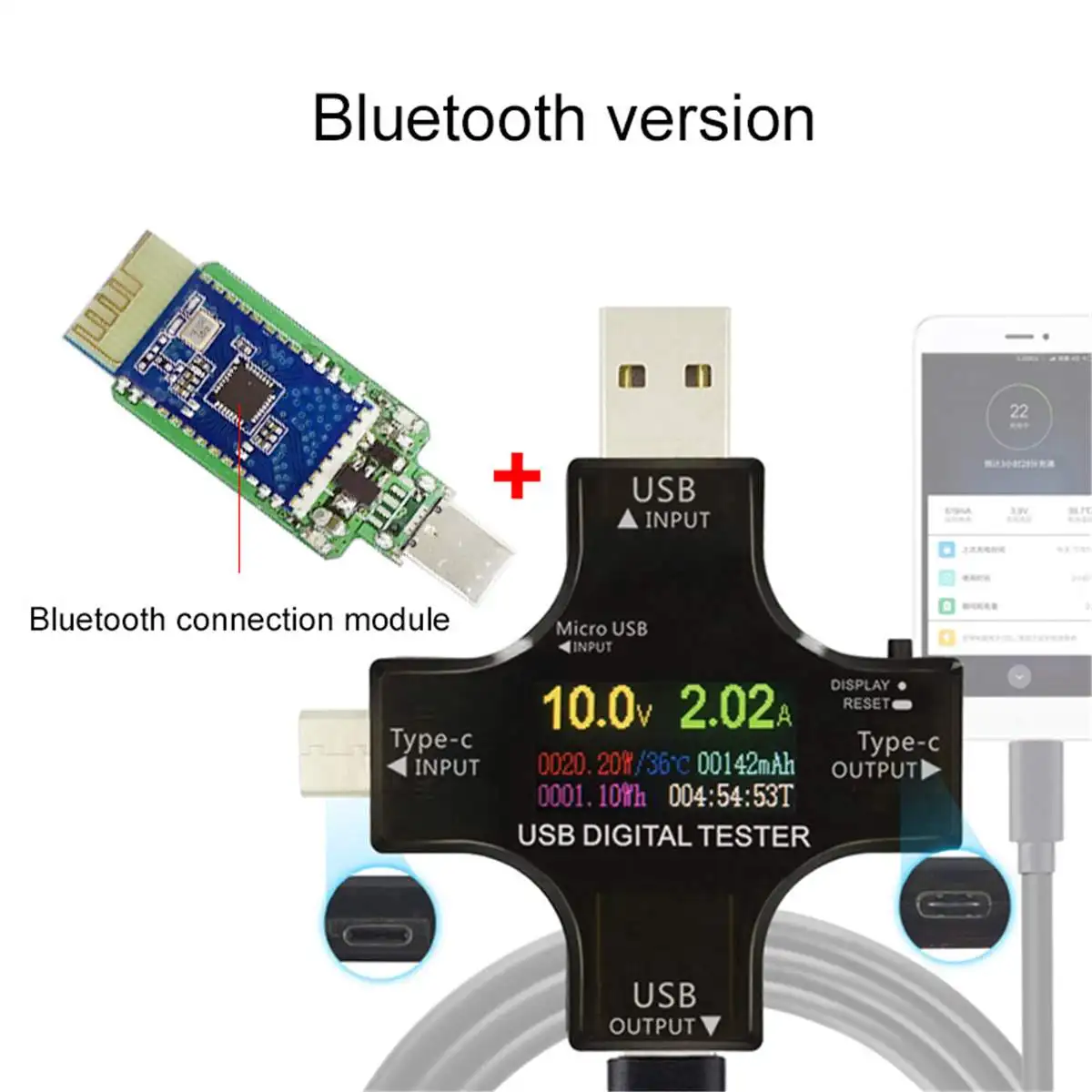 Многофункциональный цветной TFT USB тестер тип-c PD цифровой вольтметр Vurrent метр амперметр power Bank индикатор зарядного устройства - Цвет: 1
