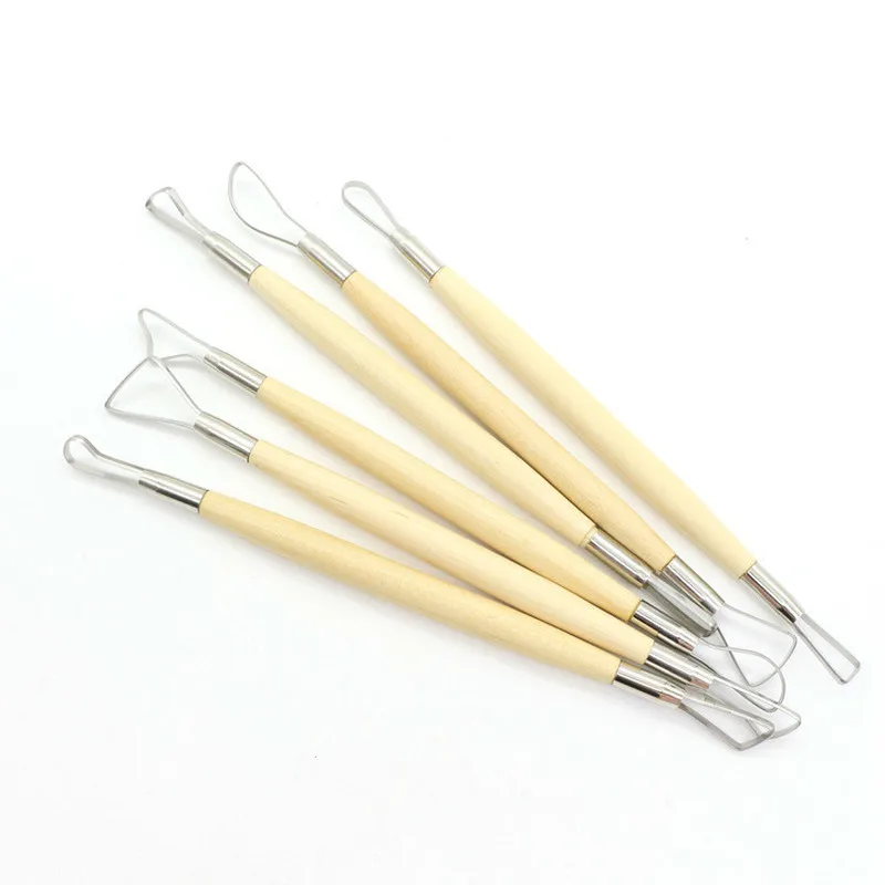 6 шт инструменты для создания скульптур из глины набор пластиковых ножей