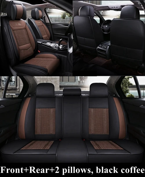 black coffee luxury Автомобильные чехлы на сиденья для Audi a1 a3 a4 a5 a6 a7 a8 a4L a6L q2 q3 q5 q7 a4 b8 a4 b6 a3 8 p a4 b7 a6 c6 Alfa Romeo 159 Lada granta Веста - Название цвета: black coffee luxury