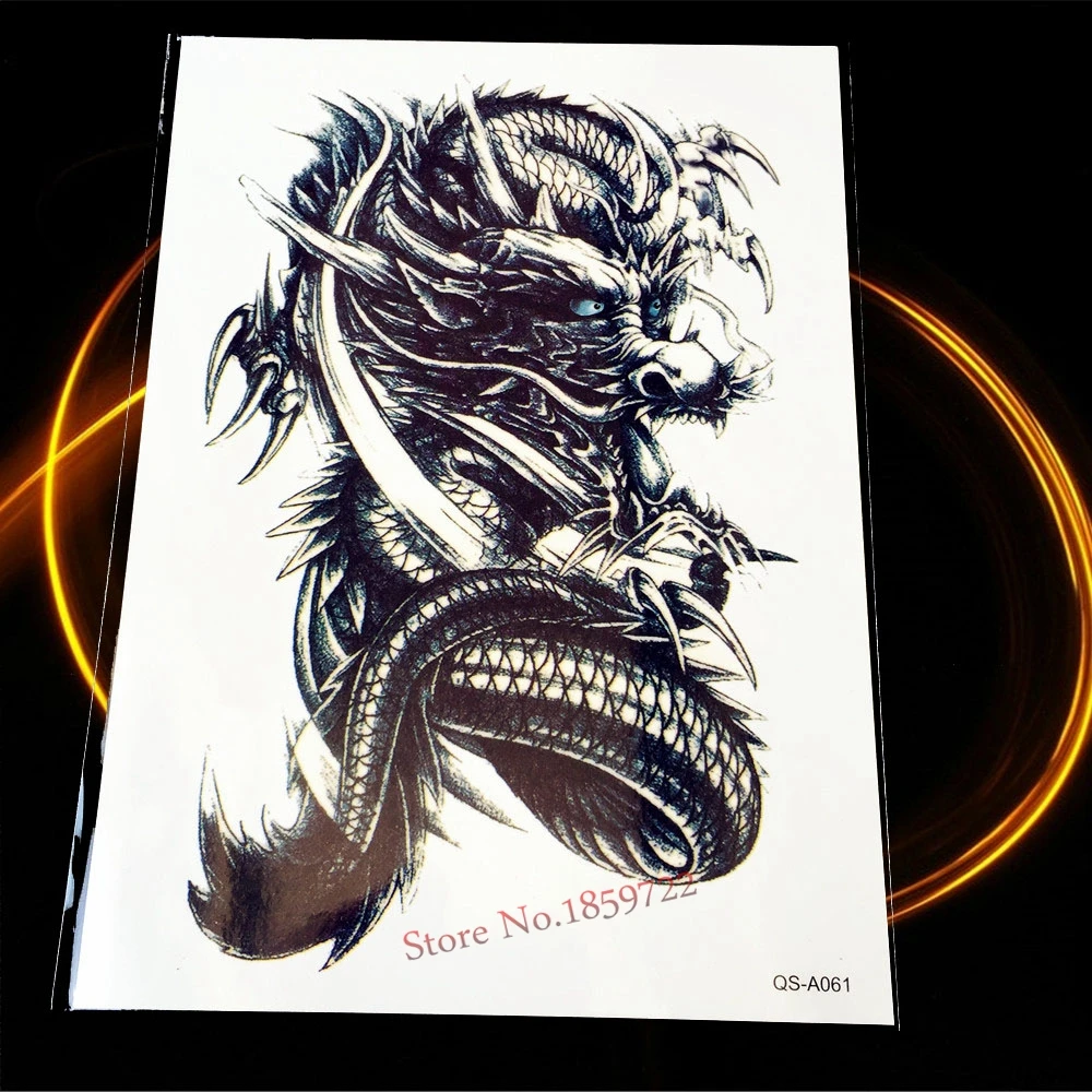 1 шт. классный механический медведь зверь узор водонепроницаемый тату рукав