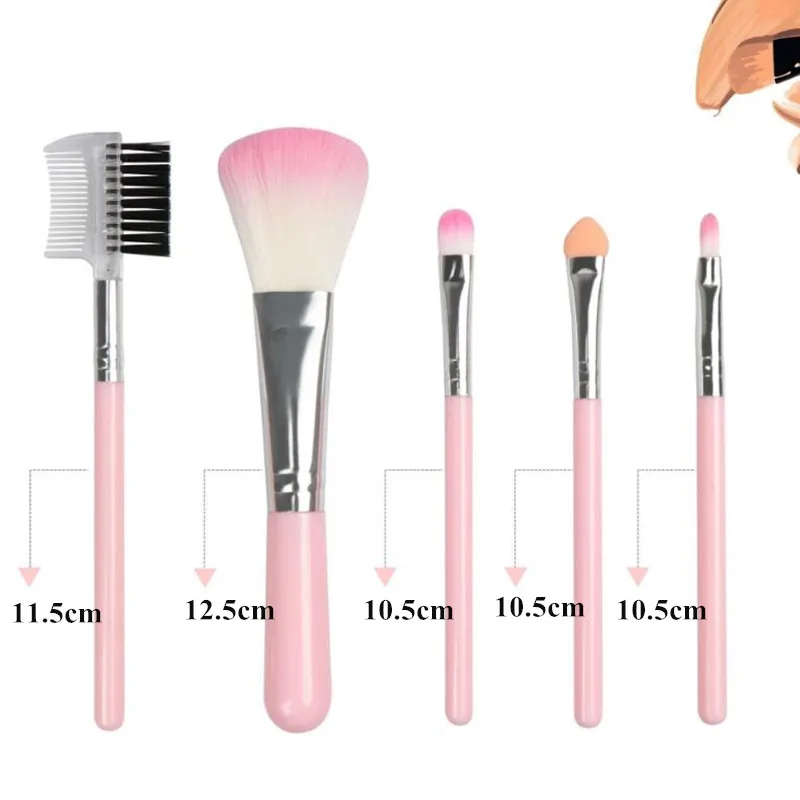 FLD004 5 шт. набор кистей для макияжа Наборы Косметика Make Up Tool кисть теней Фонд Blending